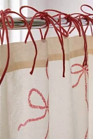 Lacey Bows Cotton Shower Curtain