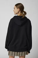 UO Bleached Star Zip-Up Hoodie Sweatshirt