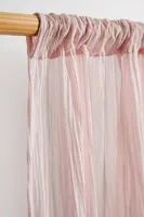 Crinkle Chiffon Café Curtain Set