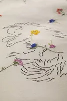 Sleepy Cats Embroidered Duvet Cover