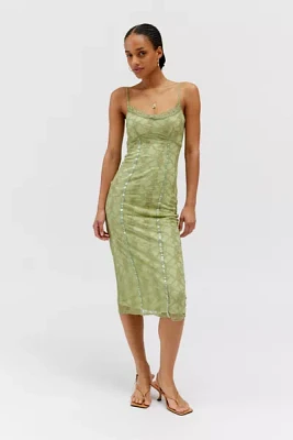 Daisy Street Stretch Lace Midi Dress
