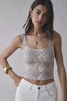 BDG Ribbed Square Neck Tank Top