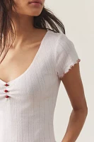 Out From Under Sweet Dreams Pointelle Baby Tee