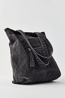 BDG Logo Washed Denim Tote Bag