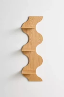 Squiggle Book Tower Wall Shelf