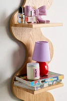 Squiggle Book Tower Wall Shelf
