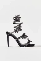 Azalea Wang Aryana Rhinestone Ankle Wrap Sandal