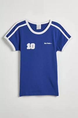 iets frans... Soccer Stripe Ringer Baby Tee