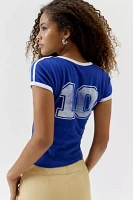iets frans... Soccer Stripe Ringer Baby Tee
