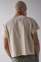 ReMADE By UO Boxy Cropped Raw Cut Tee