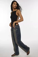 BDG Kayla Printed Low-Rise Slouchy Jean