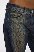 BDG Kayla Printed Low-Rise Slouchy Jean
