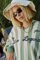 '90s Curved Slim Oval Sunglasses