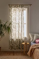 Toile Floral Window Panel