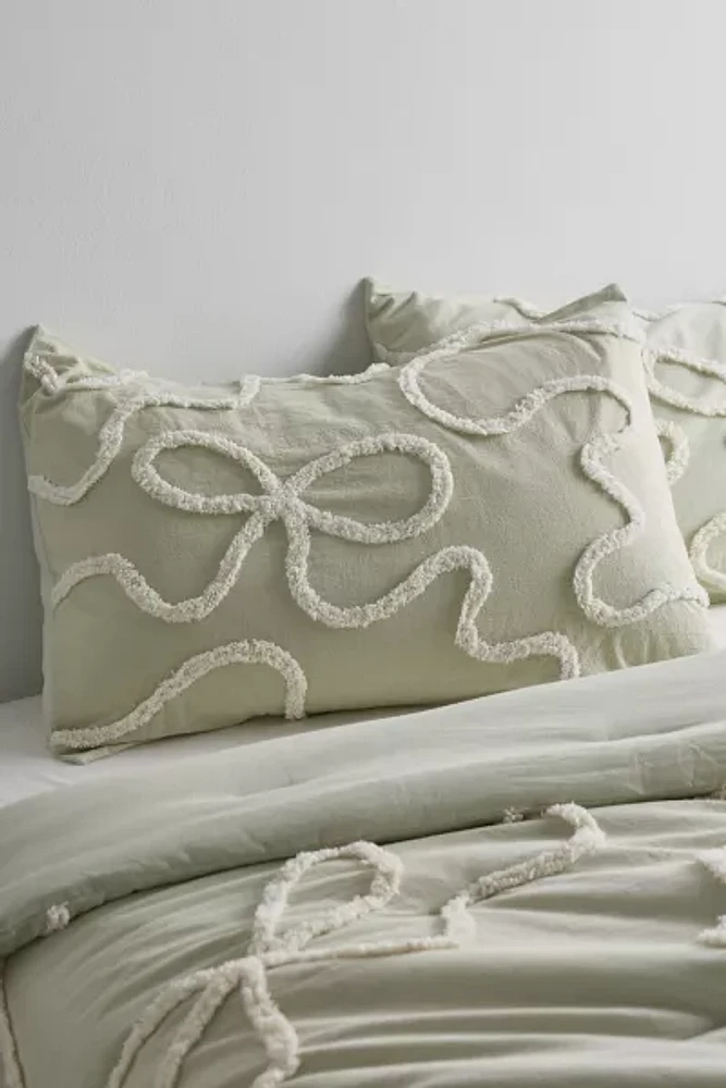 Wild Bows Tufted Cotton Sham Set