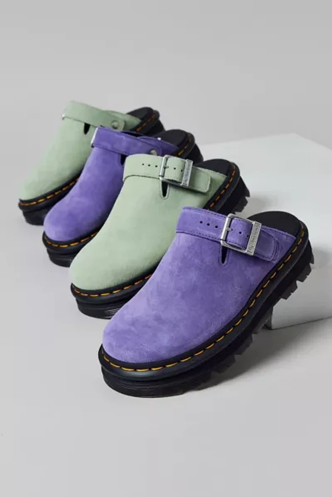 Dr. Martens Women's Zebzag Suede Platform Mule