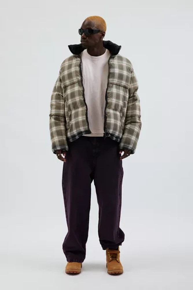 Diesel W-Raveel Check Padded Puffer Jacket