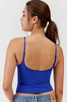 Out From Under Je T'aime Mesh Cropped V-Neck Cami