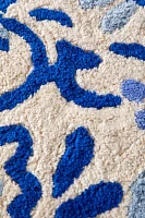 Delft Cat Shaped Tufted Bath Mat