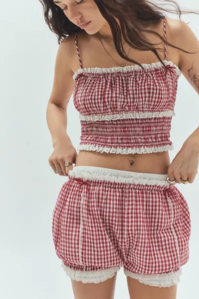 Out From Under Mimi Gingham Short