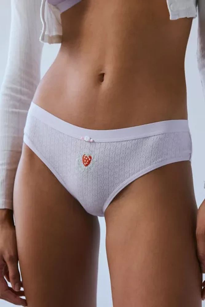 Out From Under Pointelle Low Rise Bikini Undie