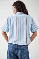 BDG Sunshine Stripe Crop Shirt