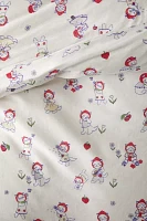 Strawberry Cat Core Duvet Cover Set