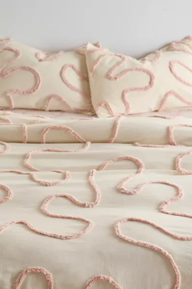 Wiggle Tufted Duvet Cover
