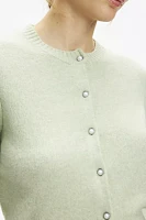 Kimchi Blue Rachel Pearl Embellished Button Cardigan