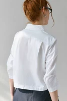 WMWM Squared Collar White Button-Down Shirt