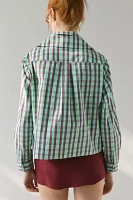 WMWM Green Check Layered Button-Down Shirt