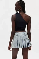 Kimchi Blue Rowan Denim Pleated Mini Skirt