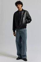 ICEBERG Leather Bomber Jacket