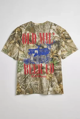 Old Milwaukee Logo Graphic Camo Tee