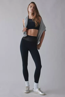 Strut This Charlotte High-Rise Mesh Panel Ankle Legging