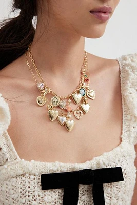 Bianca Layered Charm Necklace Set