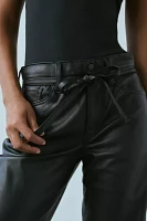 Levi's® XL Straight Tie Waist Faux Leather Pant