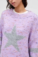 BDG Stella Star Graphic Oversized Pullover Sweater