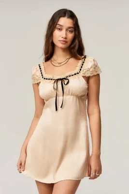 Kimchi Blue Fauna Ribbon Mini Dress