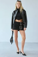 Silence + Noise Chloe Faux Leather Bomber Jacket