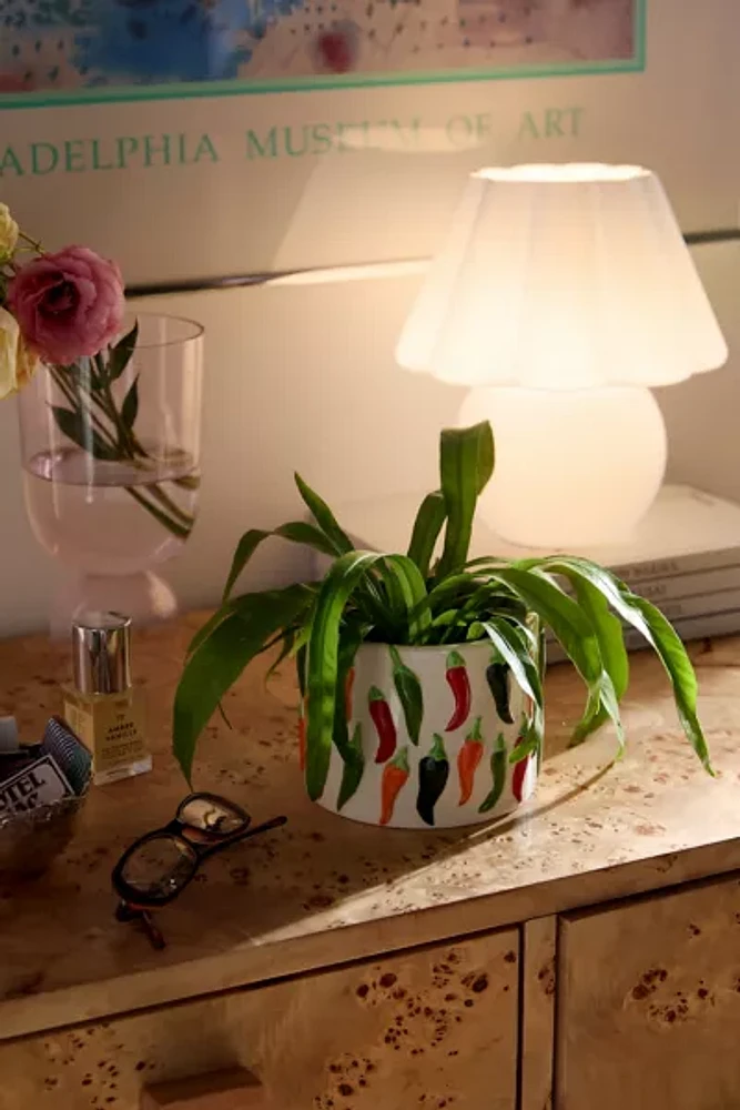 Chili Pepper Icon Ceramic Planter