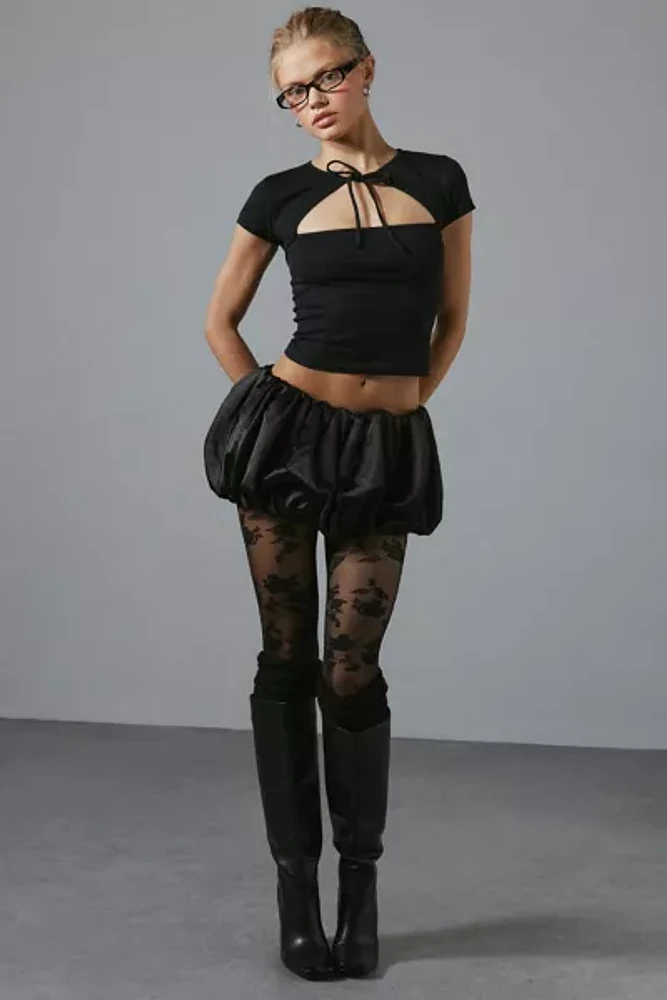 For Love & Lemons Lena Bubble Micro Mini Skirt