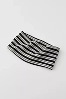 Textured Striped Wide Headwrap Headband