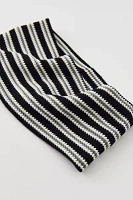 Textured Striped Wide Headwrap Headband