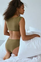 Out From Under Twilight Micro Knit Scoop Neck Bra Top