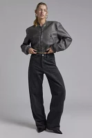 AFRM Brianna Tweed High-Waisted Barrel Pant