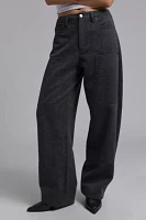 AFRM Brianna Tweed High-Waisted Barrel Pant