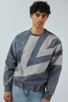 Umbro Washed Diamond Drill Crew Neck Sweatshirt