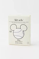 KITSCH X Mickey Mouse Satin-Wrapped Microfiber Hair Towel