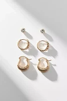 Oriana Stud And Hoop Earring Set